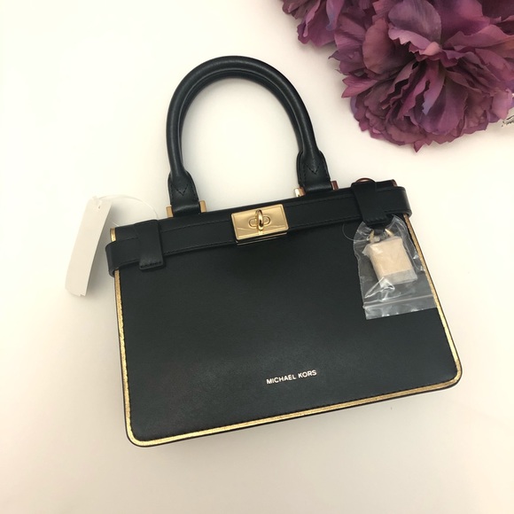 SOLD Micheal Micheal Kors Tatiana Leather Satchel - Picture 2 of 8